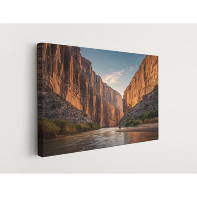 Impression sur toile Big Bend Canyon - Coucher de soleil au Texas, Rio Grande, décoration intérieure