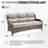 Wickes Patio Outdoor PE Wicker Sofa With 6" Thickness Cushions-110860476-110860479