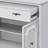Grey 2-Door Accent Cabinet With 1 Drawer