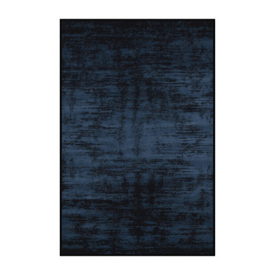 Machine Washable Abstract Grey Area Rug