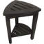 Banc de douche en coin avec tablette Mod Teak Curvilinear-392042933-392042934