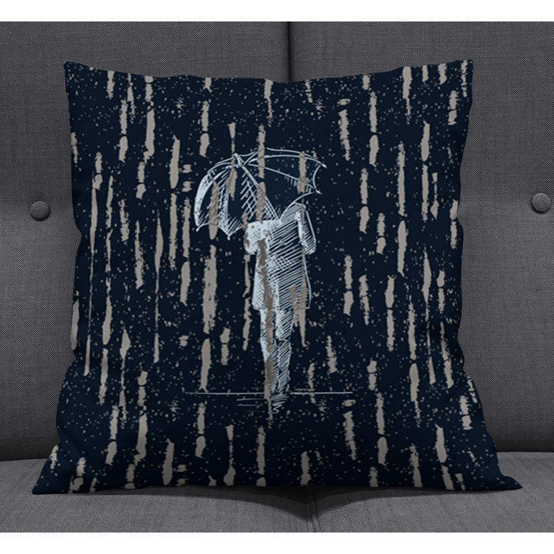 Throw Pillow With Insert, Blue 14, 18"H x 18"W