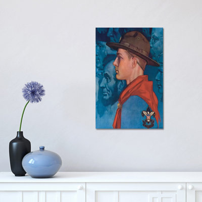 Spirit of America (Blue) by Norman Rockwell - 1 Piece Painting on Canvas
