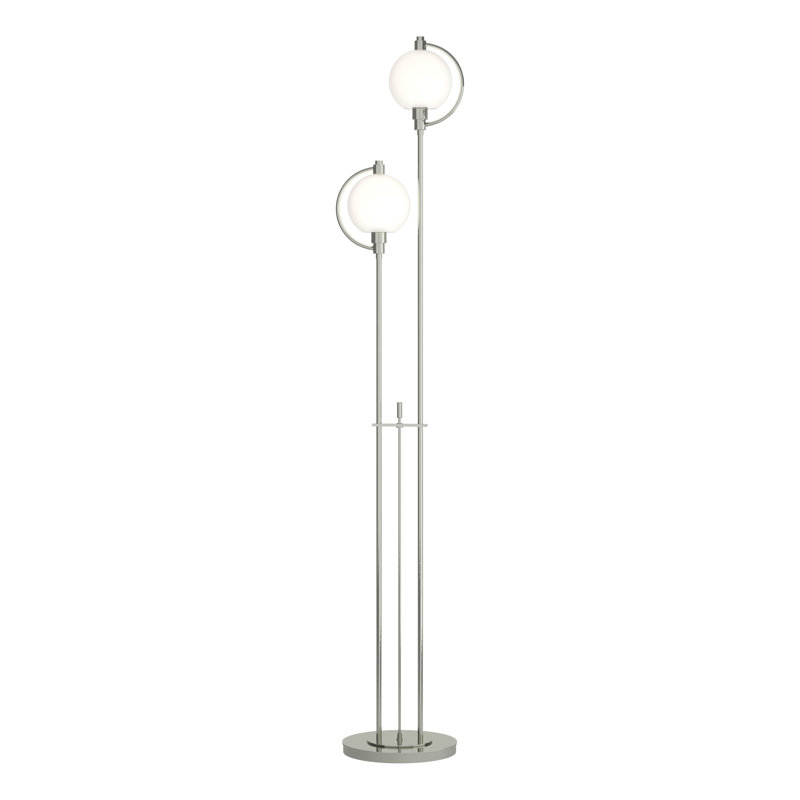 Pluto 68.1" Novelty Floor Lamp, Sterling, Opal
