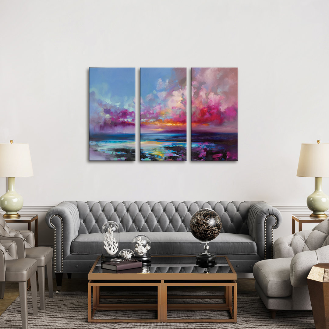 'Arran Glow' Painting Multi-Piece Image on Wapped Canvas