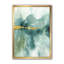 Impression d'aquarelle bleue avec cadre doré-48413159-48413163