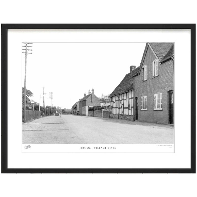 Broom, Village C1955 by Francis Frith - Single Picture Frame Print, 28cm H x 36cm W x 2.3cm D