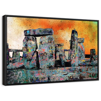 Graffiti Stonehenge Canvas Print