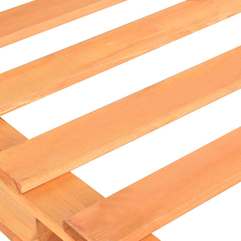  Bed Frame Brown Solid Pine Wood 39.4X78.7 In Durable Bed Frame