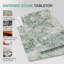 Plateau de table rectangulaire en pierre frittée vert corail, de remplacement pour table basse/salle à manger-138100681