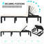 Chaise méridienne inclinable ajustable avec coussin Capitol