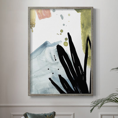 «No Deckle Tropical Moderne», reproduction encadrée - bois massif