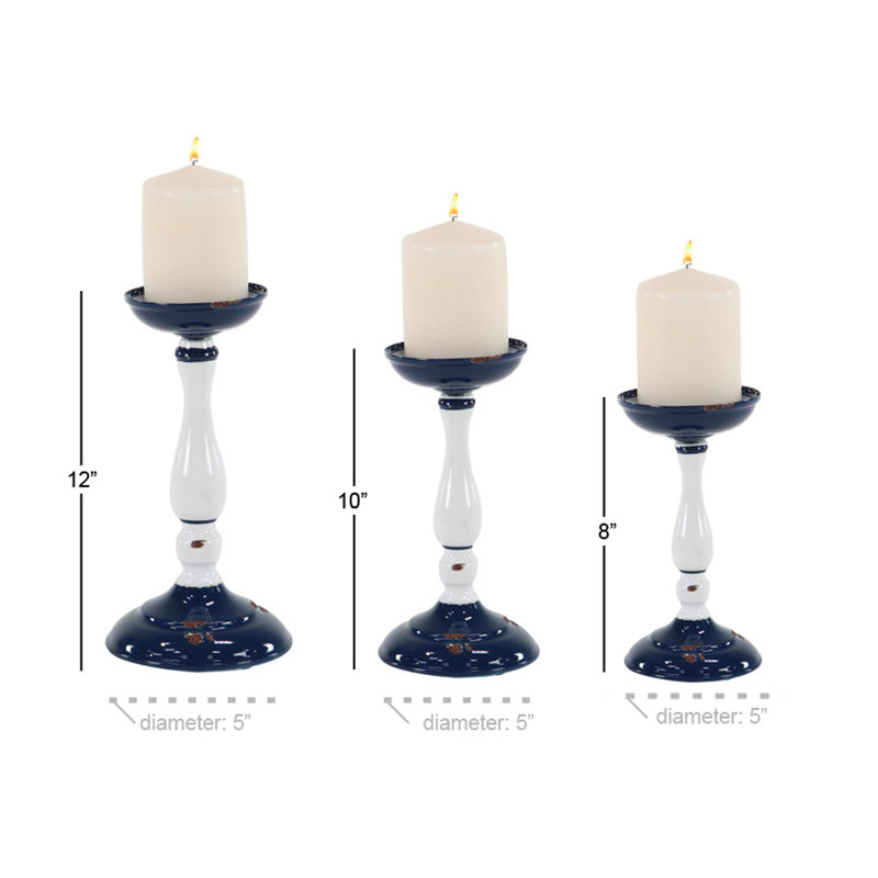 11.75'' H Metal Tabletop Candlestick