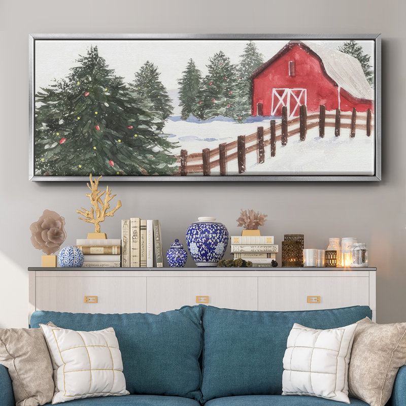 Christmas Time VI- Framed Canvas, 24" H x 60" W