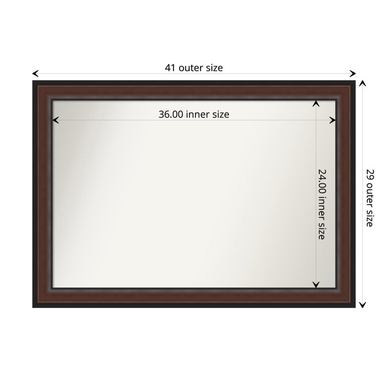 Miroir de salle de bain Harvard, 28,5 po x 40,5 po