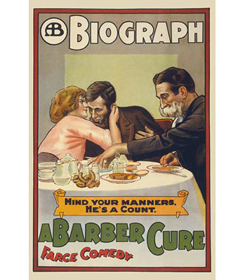 A barber cure par otis litho-impression de publicités