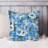 Floral Blue Gingham Flowers IV Shabby Elegance-99601286