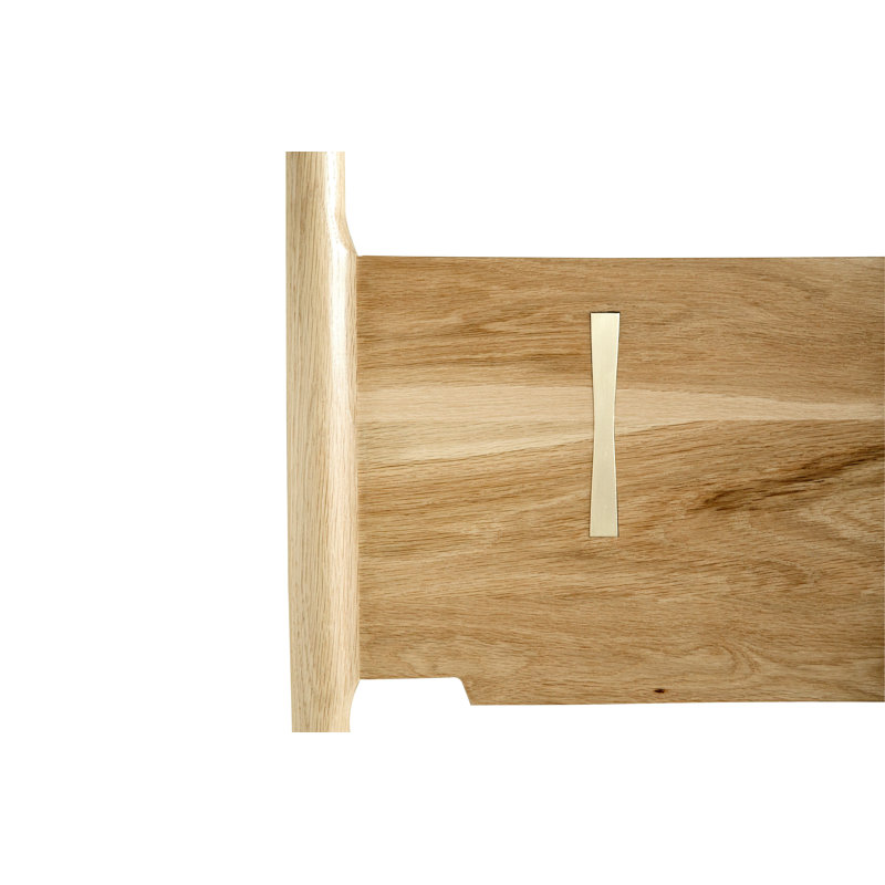Dansk Solid Wood Bed, King, White Oak