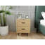 48cm W Manufactured Wood Bedside Table