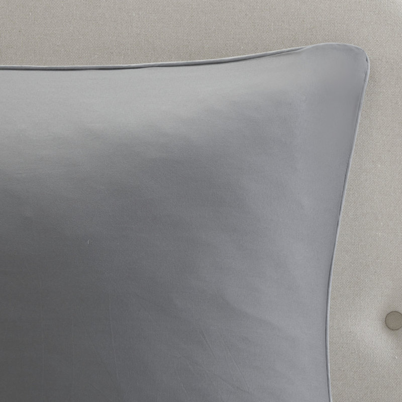 Édredon gris très grand 8 pièces - Style élégant, 100% literie transitionnelle, lavable à la machine