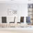 5- Piece Dining Table Set,Glass Top Metal Base Dining Tablewith 4 Faux Leather Dining Chairs-111233761-111233766