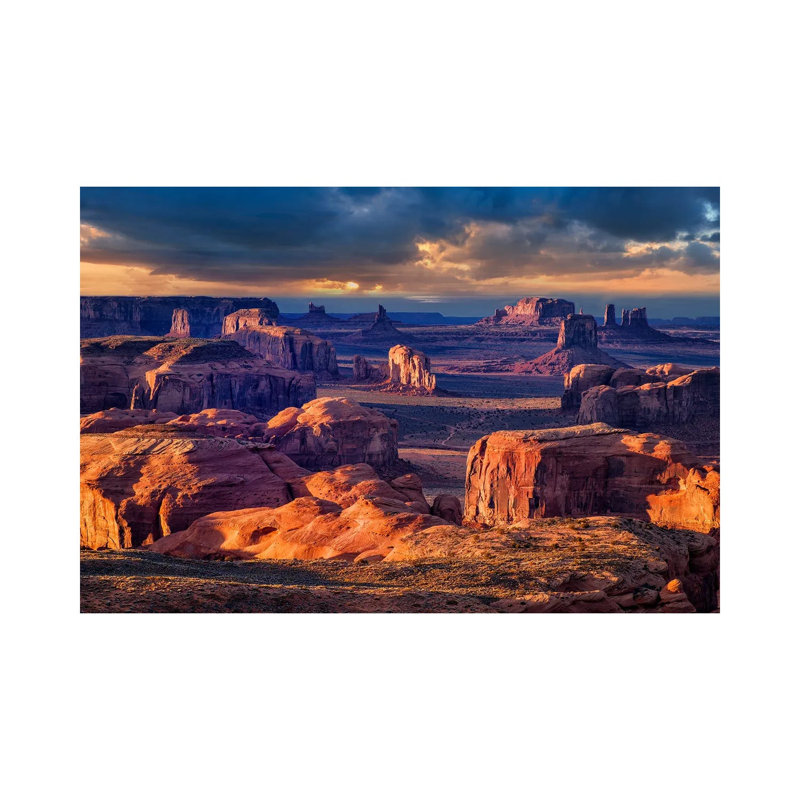 Stormy Hunts Mesa, Monument Valley Arizona 1 Piece Wrapped Canvas Wall Art, 66.04 cm H x 45.72 cm W x 1.91 cm D