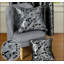 Cleo Cushion Cover – 45x45cm & 56x56cm Decorative Pillow Case with Zipper – Available in Black, Silver, White-39587249-39587250