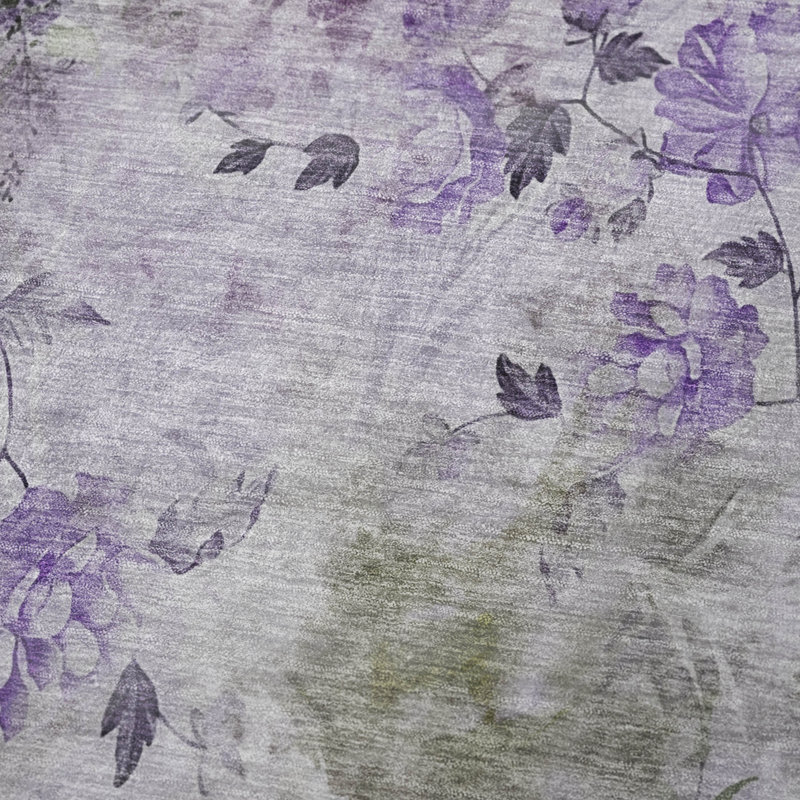 Jeté floral Sherpa ASB724 Addison, Floral mauve