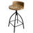 Kohlmeier Industrial Style Counter Height Stool with Adjustable Swivel Seat-1194784112