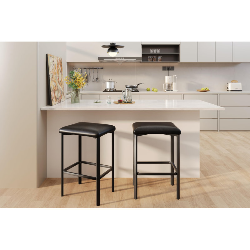 Counter Stool, Black, 2