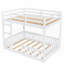 Lit superposé double en bois avec échelle et amp; Barrières de sécurité (L 77,5 po x l 56,5 po x H 60,2 po), aucun sommier requis, robuste Durable