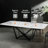 Entwisle Modern Rectangular White Sintered Stone Tabletop Dining Table-1436504618