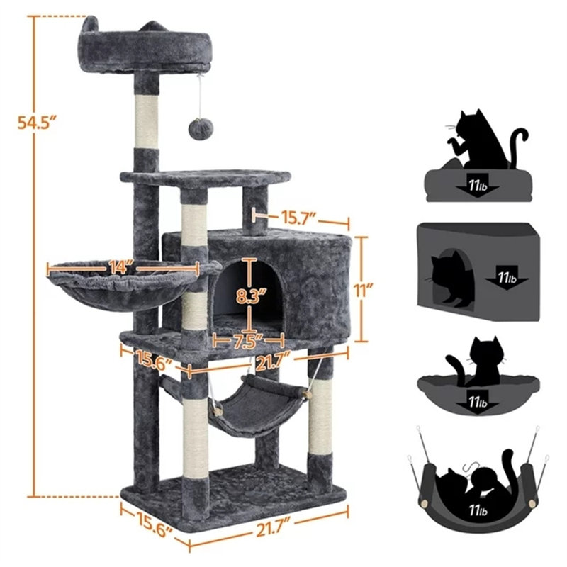 Arbre à chat H 54,5 po Fada