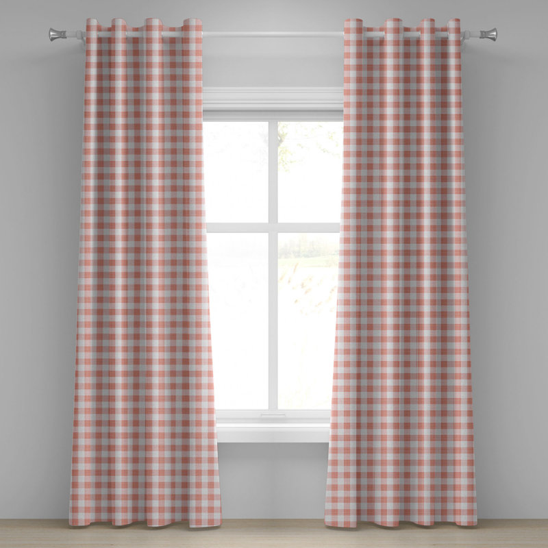 Sateen Semi Sheer Curtains / Drapes Pair, 50" W x 84" L
