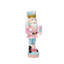 Soldat rose casse-noisette 4 pi avec gâteau, décoration des Fêtes à piles-430843169