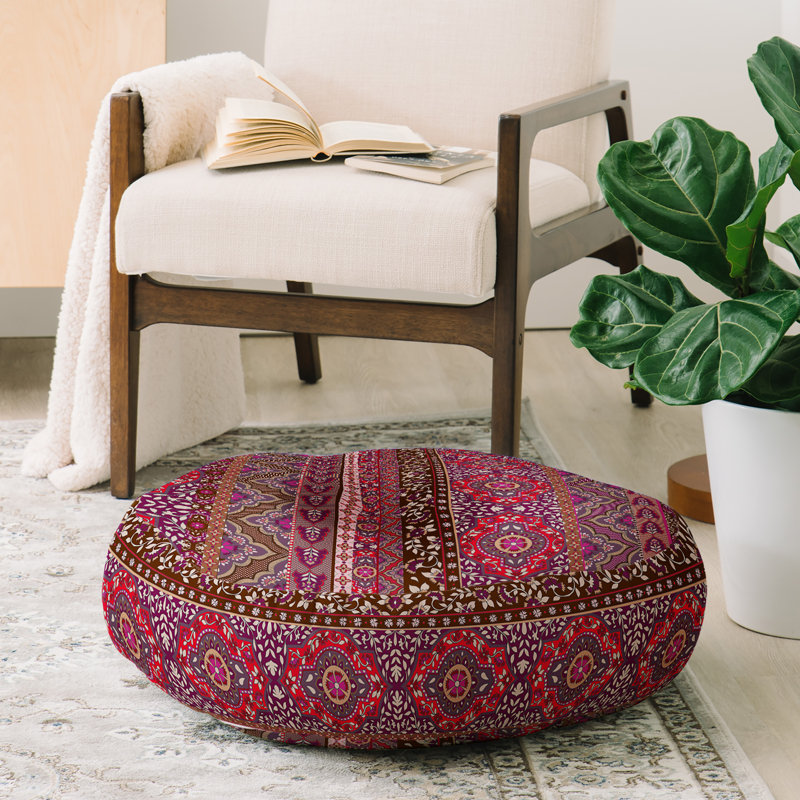 Coussin de plancher rond à rayures st hill farah aimee
