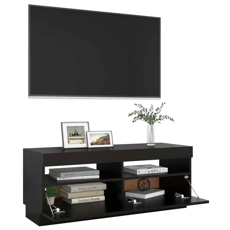 Aydric Unfinished TV Stand for TVs up to 43", Black