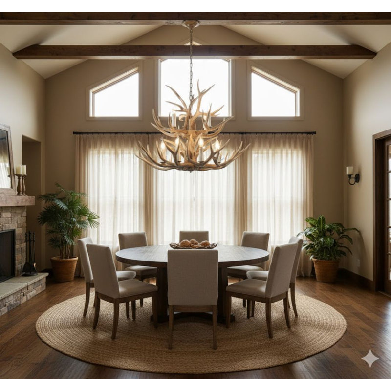 Whittington Eclectic 12 Light 2 Tier Antler Chandelier