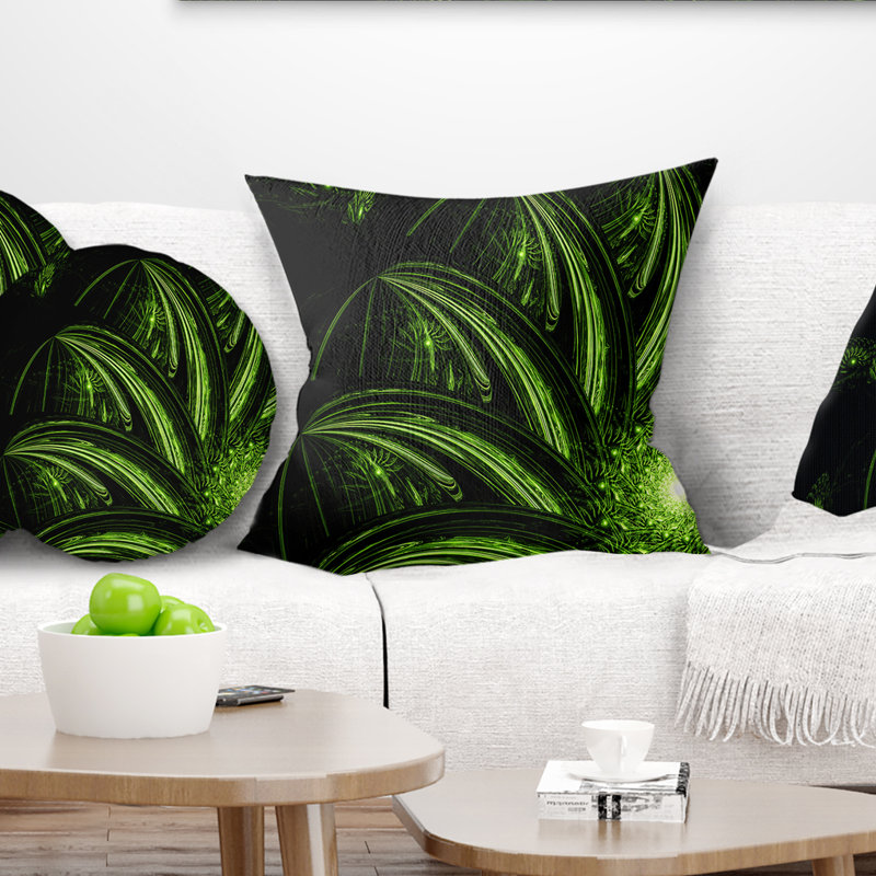 Coussin décoratif floral étrange fleur, 16 po x 1 po, Coussin décoratif