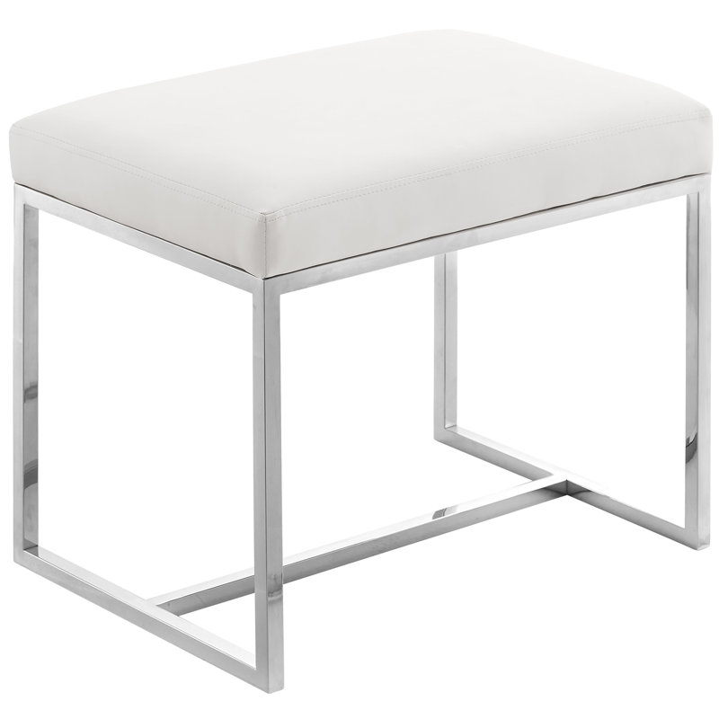 Monroe Stainless Steel Vanity Stool, Chrome