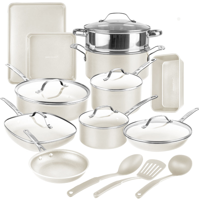 Gotham Steel Naturals 20 Pc Express Cookware and Bakeware Set with Utensils