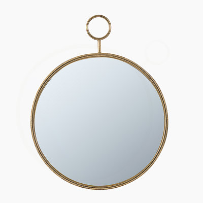 Miroir rond en fer