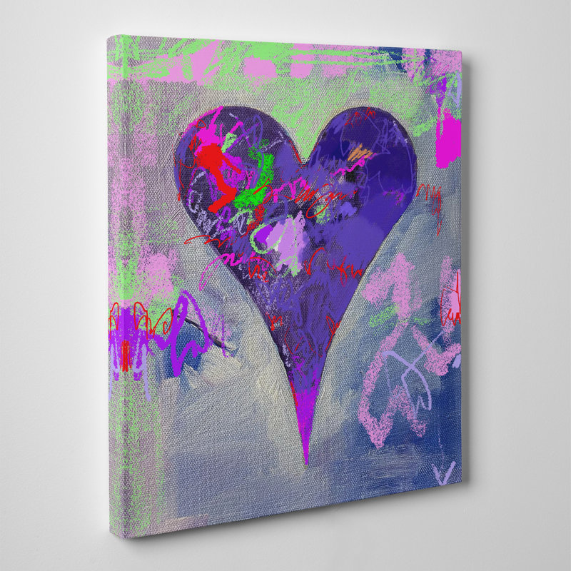 «A aidé Nyla» par Salvatore Principe - peinture sur toile tendue, H 30 po x l 24 po x P 1,5 po