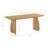 Modern 70.86" W Rectangular Dining Table with Solid Wood Legs-2036971925