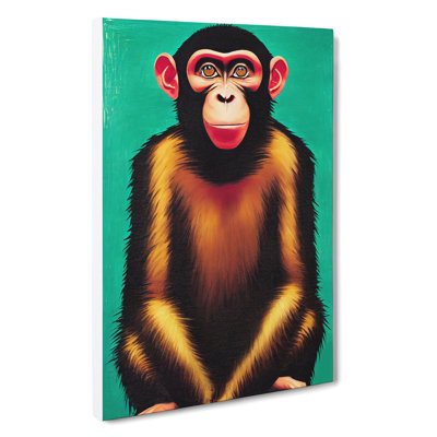 The Wonderful Monkey - Wrapped Canvas Print