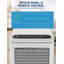 Climatiseur portatif 3 en 1 de 8 000 BTU avec climatiseur, déshumidificateur et ventilateur pour les pièces jusqu'à 350 pieds carrés, télécommande, mode veille, minuterie et ensemble de fenêtre