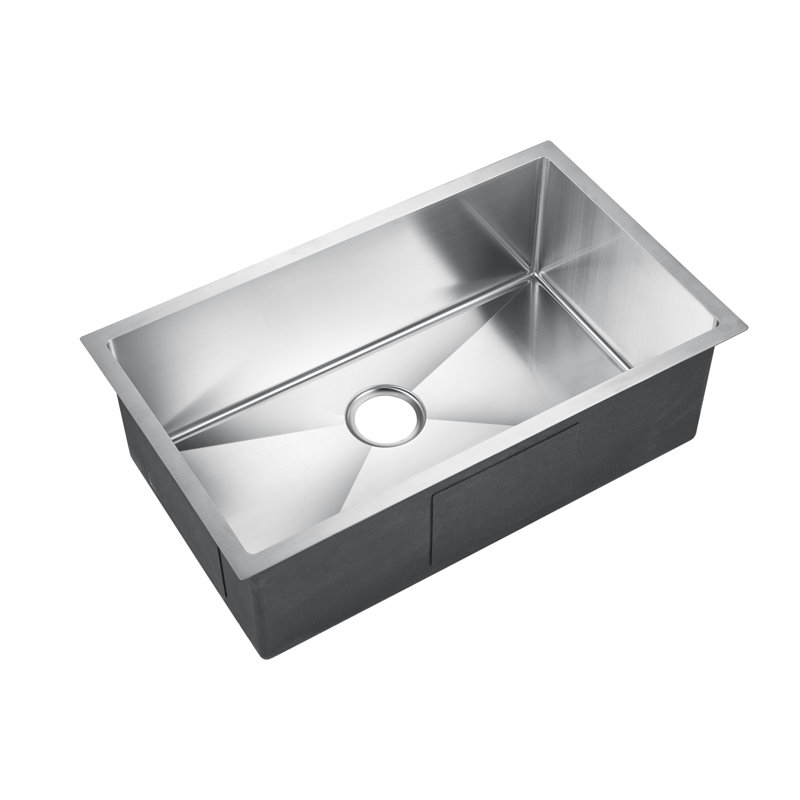 Fabyan 32'' L Single Bowl Stainless Steel Kitchen Sink