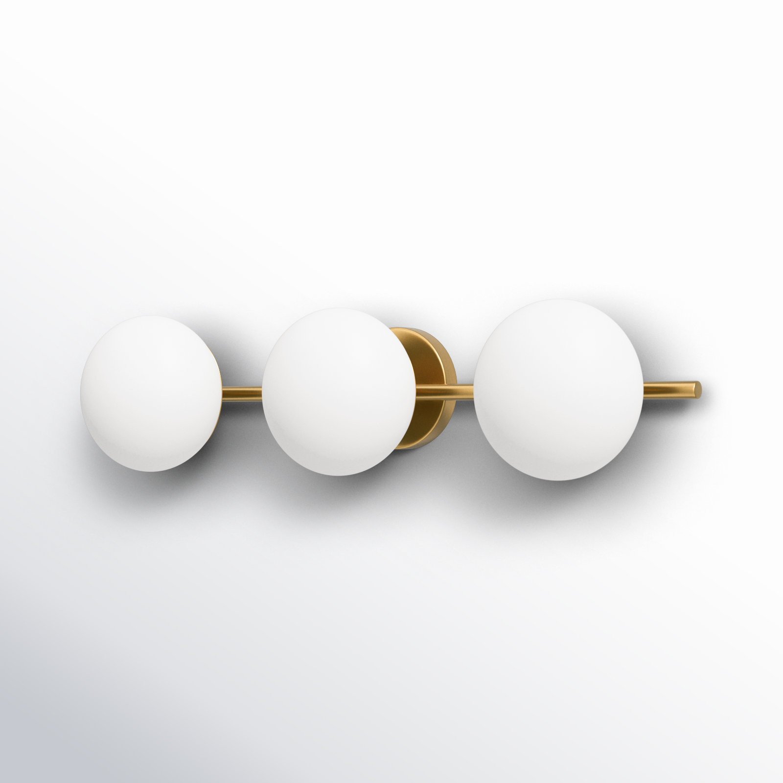 Vibi 3-Light Vanity Light, Burnished Brass