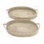Ensemble de 2 plateaux d'appoint Brookhaven Seagrass