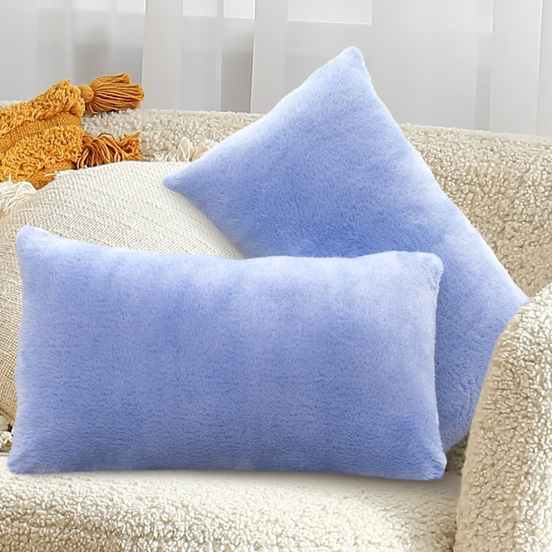 Throw Pillow, Light Blue, 12"H x 20"W